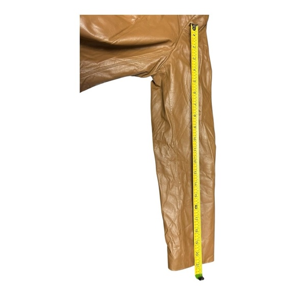 Jones New York Jacket Brown 100% Leather Collared Buttons Pockets Lined Size 6 - Picture 5 of 8